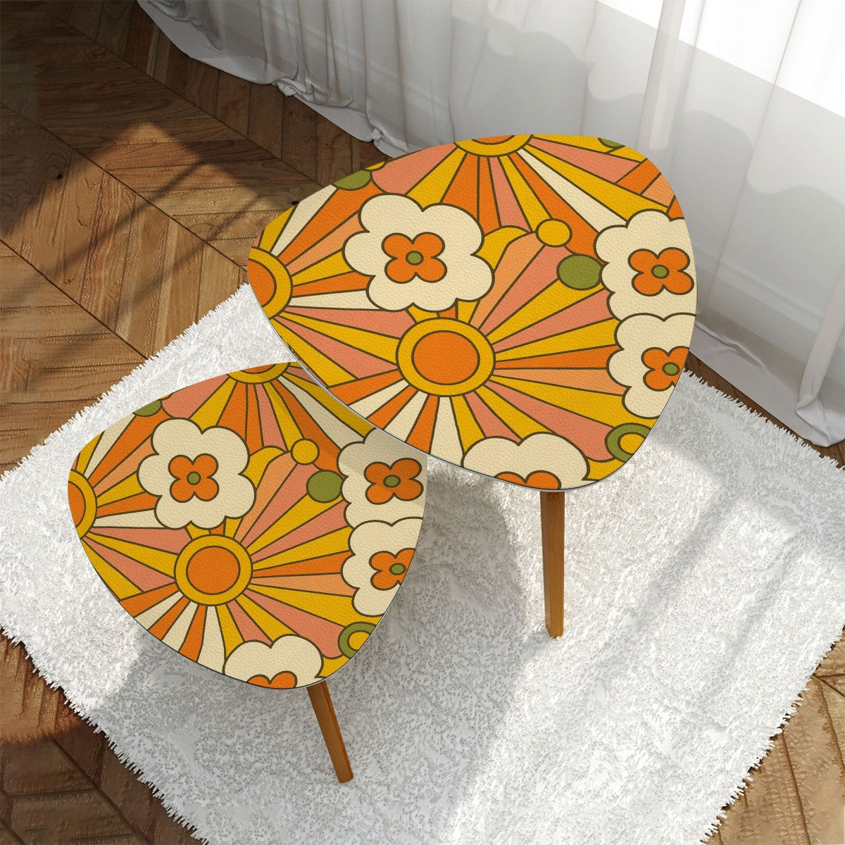 Sunburst Bloom Nesting Tables
