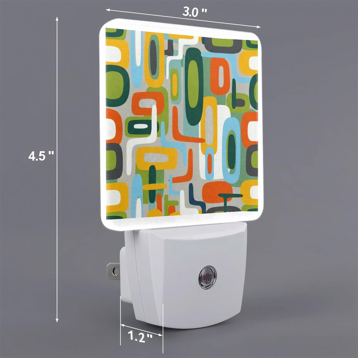 Mid‑Century Teardrop LED Night Light — Set of 2