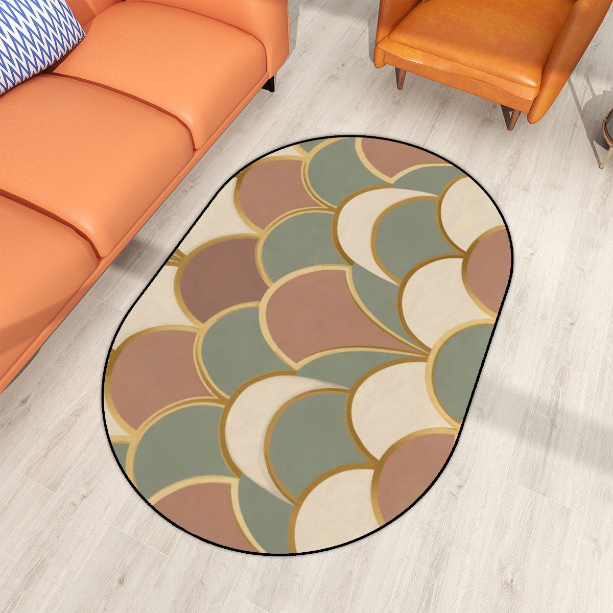 The "Racetrack" Oval Accent Rug
